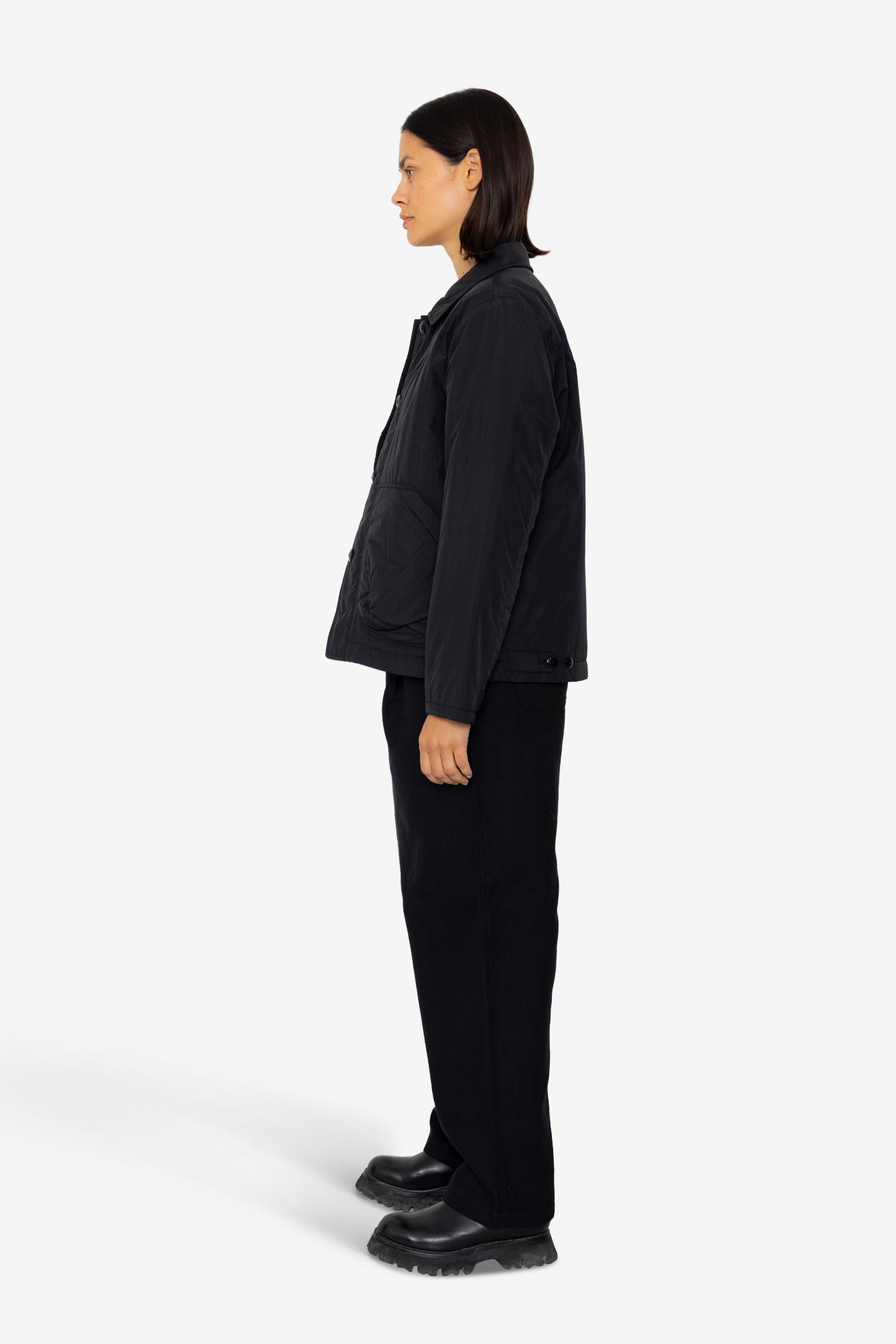 Wadded Prism Jacket - Black Nylon