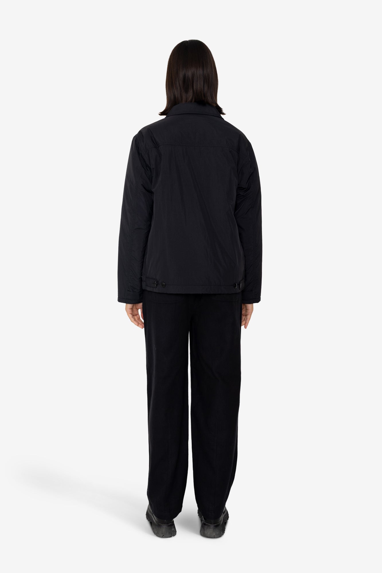 Wadded Prism Jacket - Black Nylon