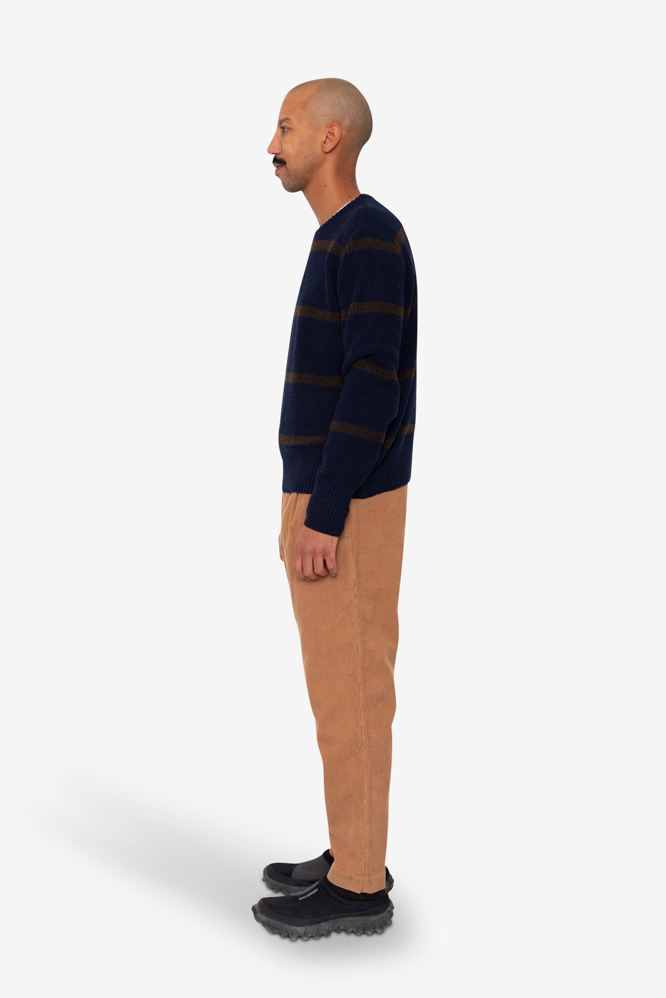 Waffle Crew - Navy Espresso Stripe