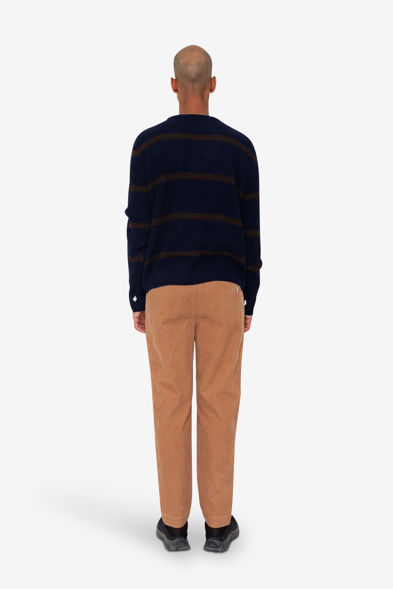 Waffle Crew - Navy Espresso Stripe