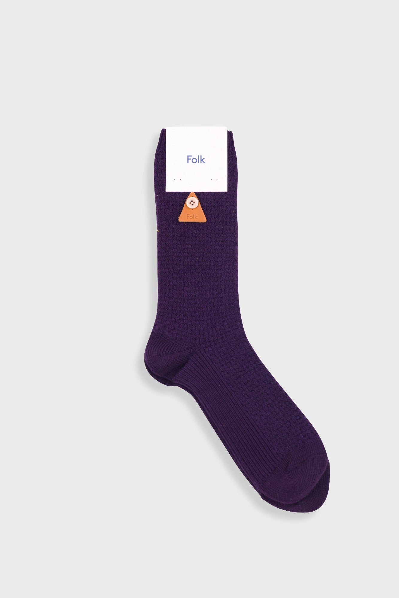 Waffle Socks - Black Cherry