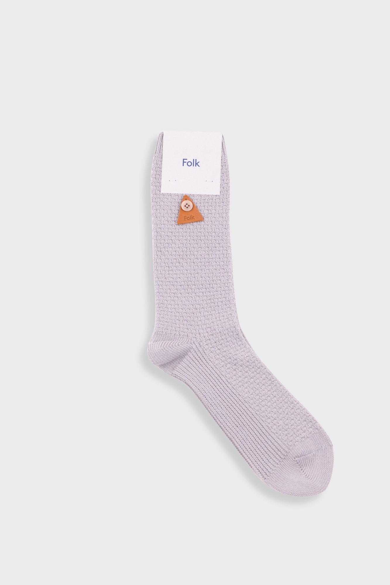 Waffle Socks - Silver Grey
