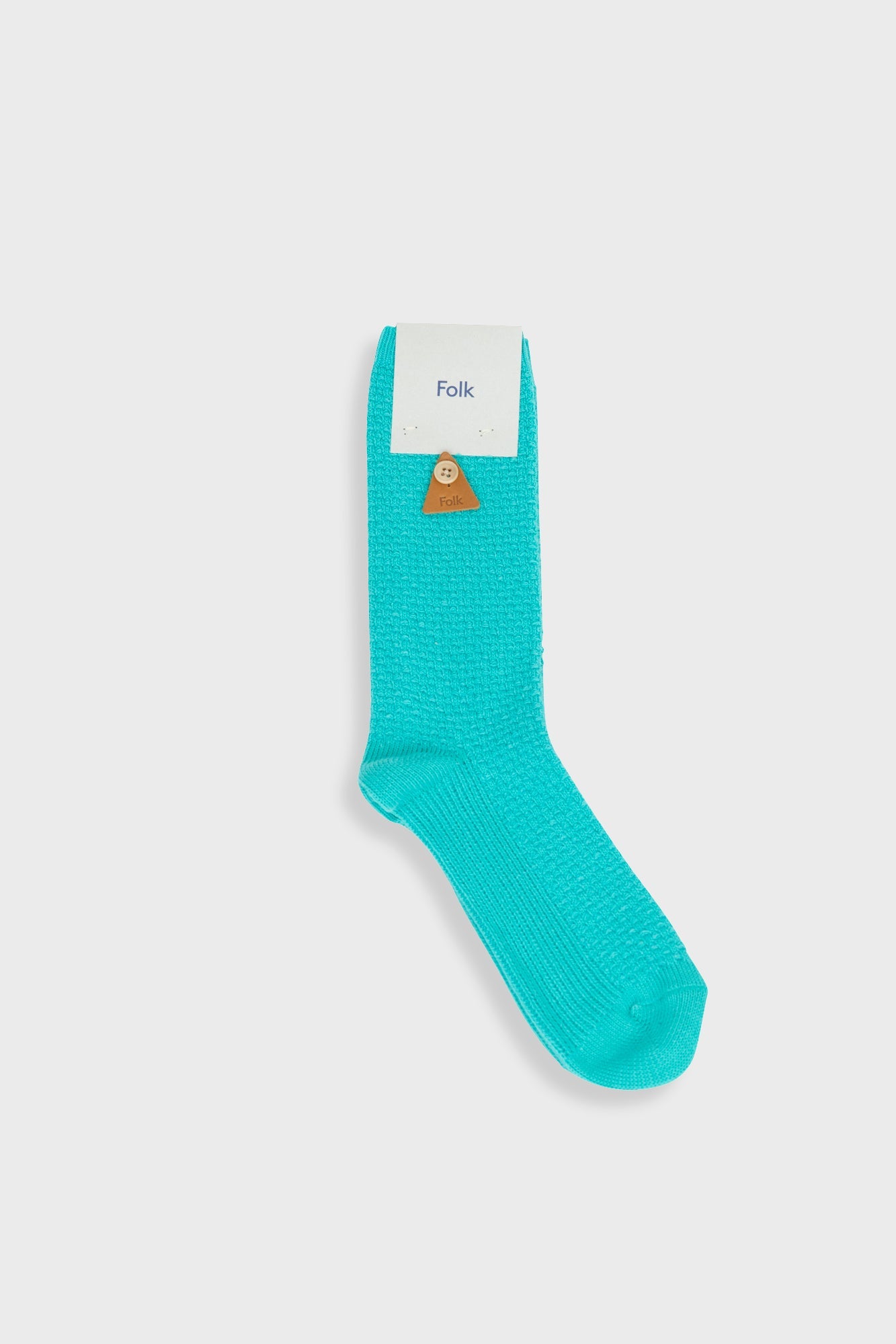 Waffle Socks - Tropical Green
