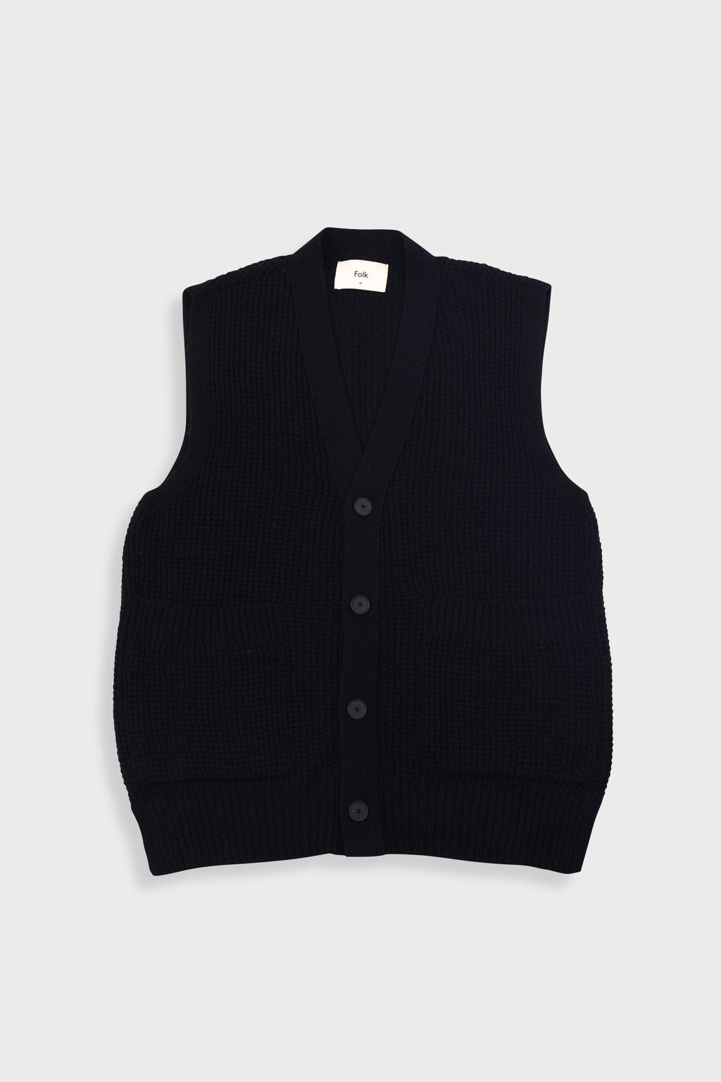 Waffle Vest - Black