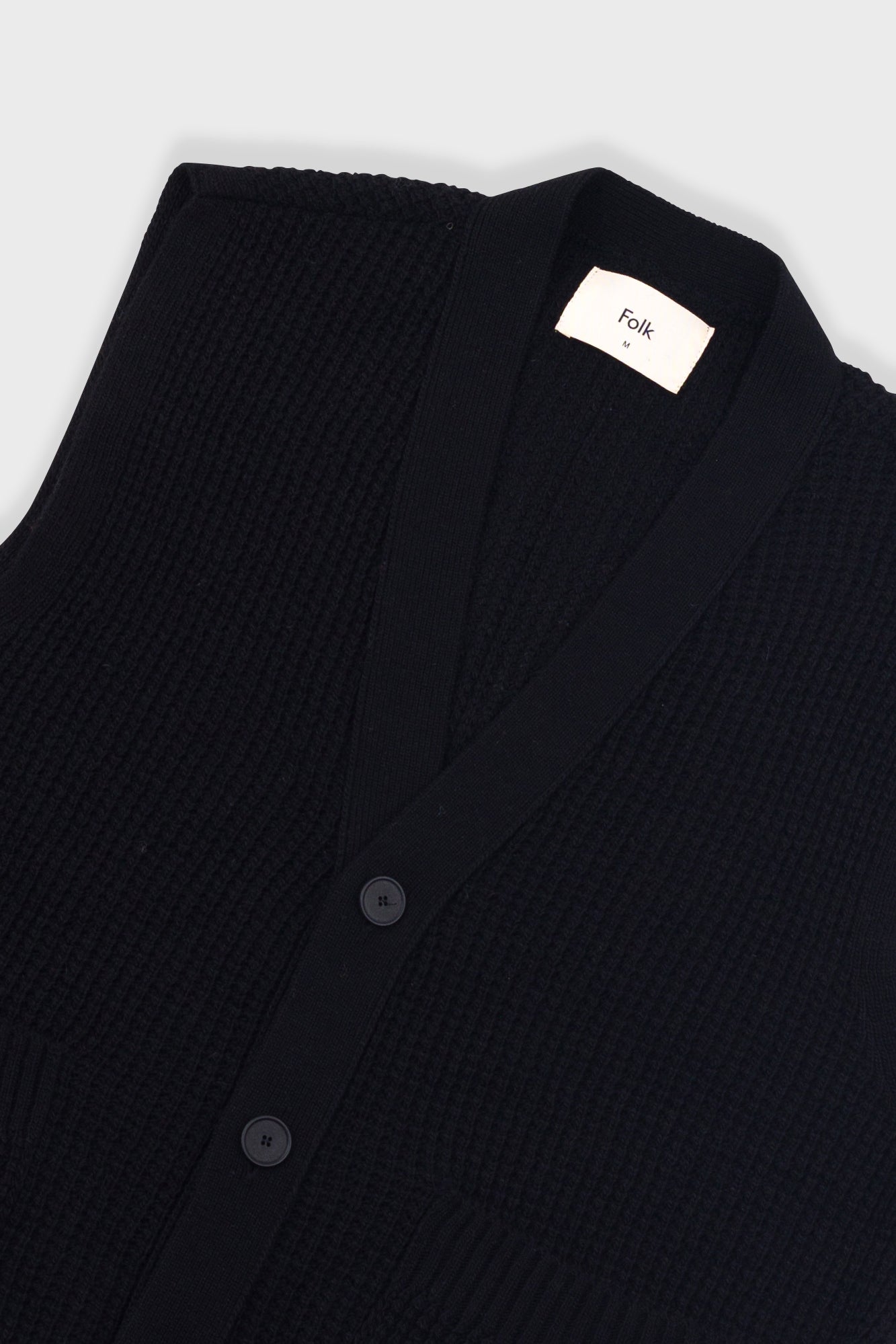 Waffle Vest - Black