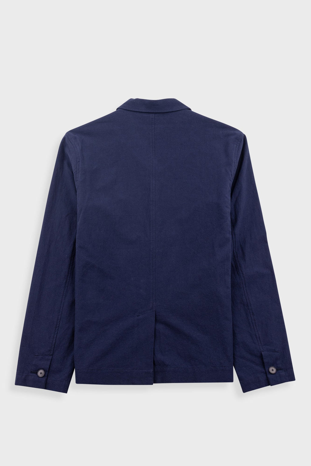 Wide Fit Blazer - Navy Textured Cotton