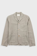 Wide Fit Blazer - Silver Sage Herringbone