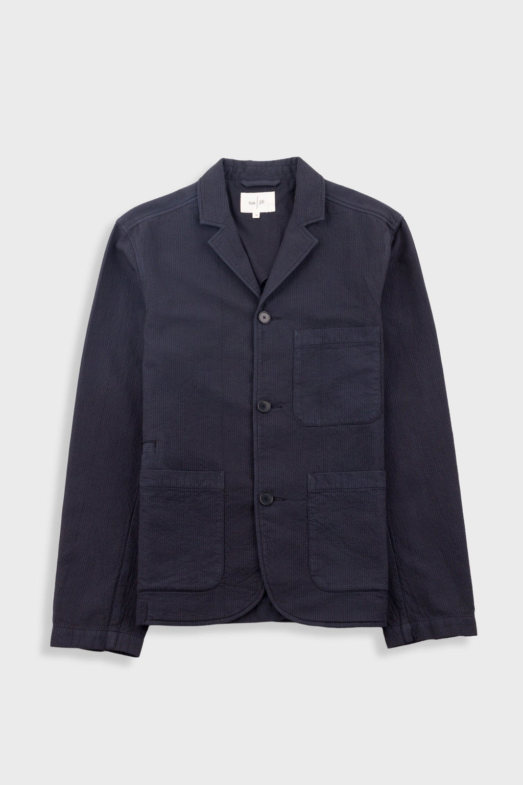 Wide Fit Blazer - Soft Black Topstitch