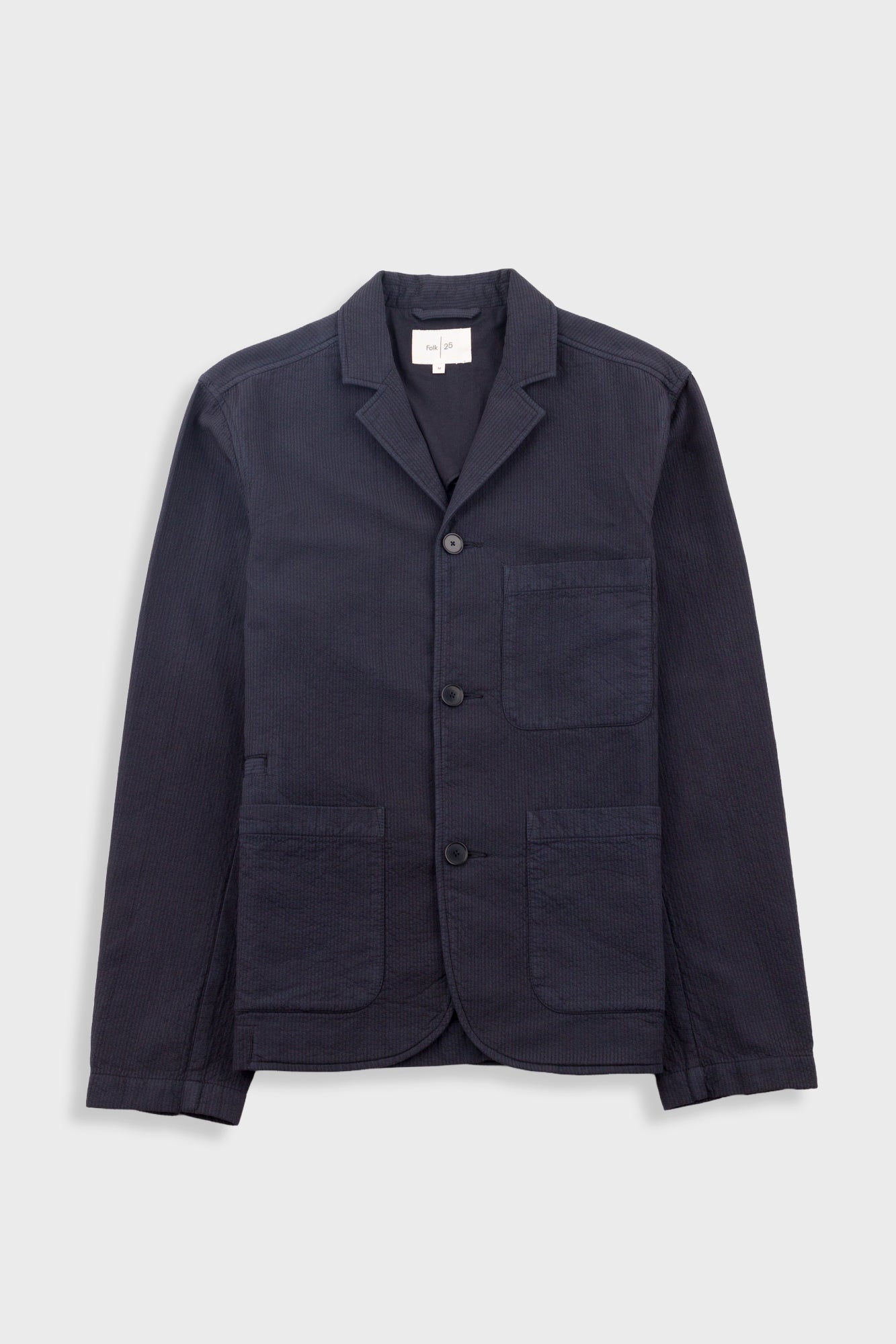 Wide Fit Blazer - Soft Black Topstitch