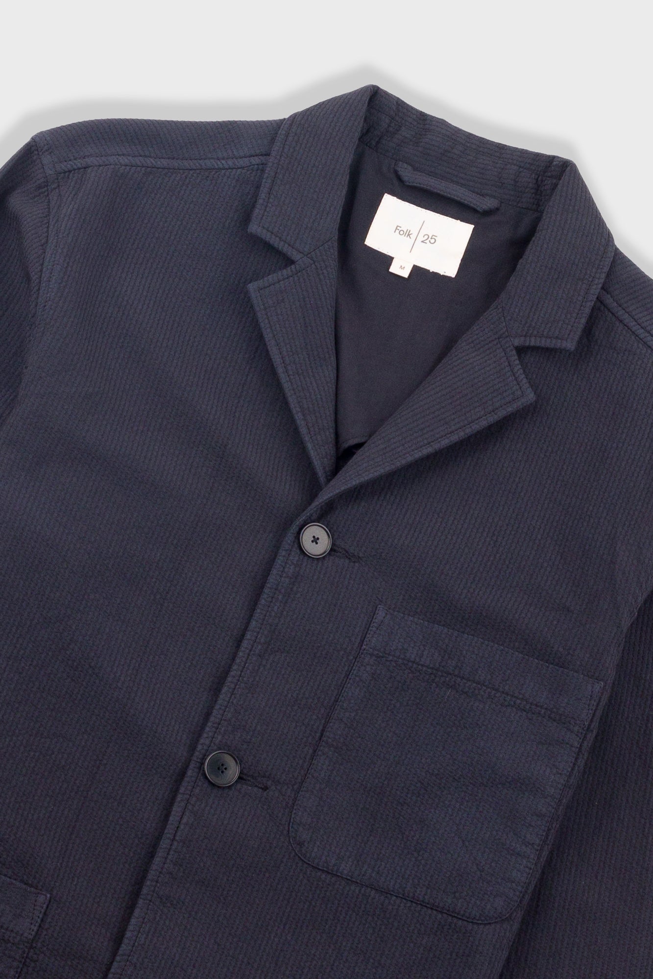 Wide Fit Blazer - Soft Black Topstitch