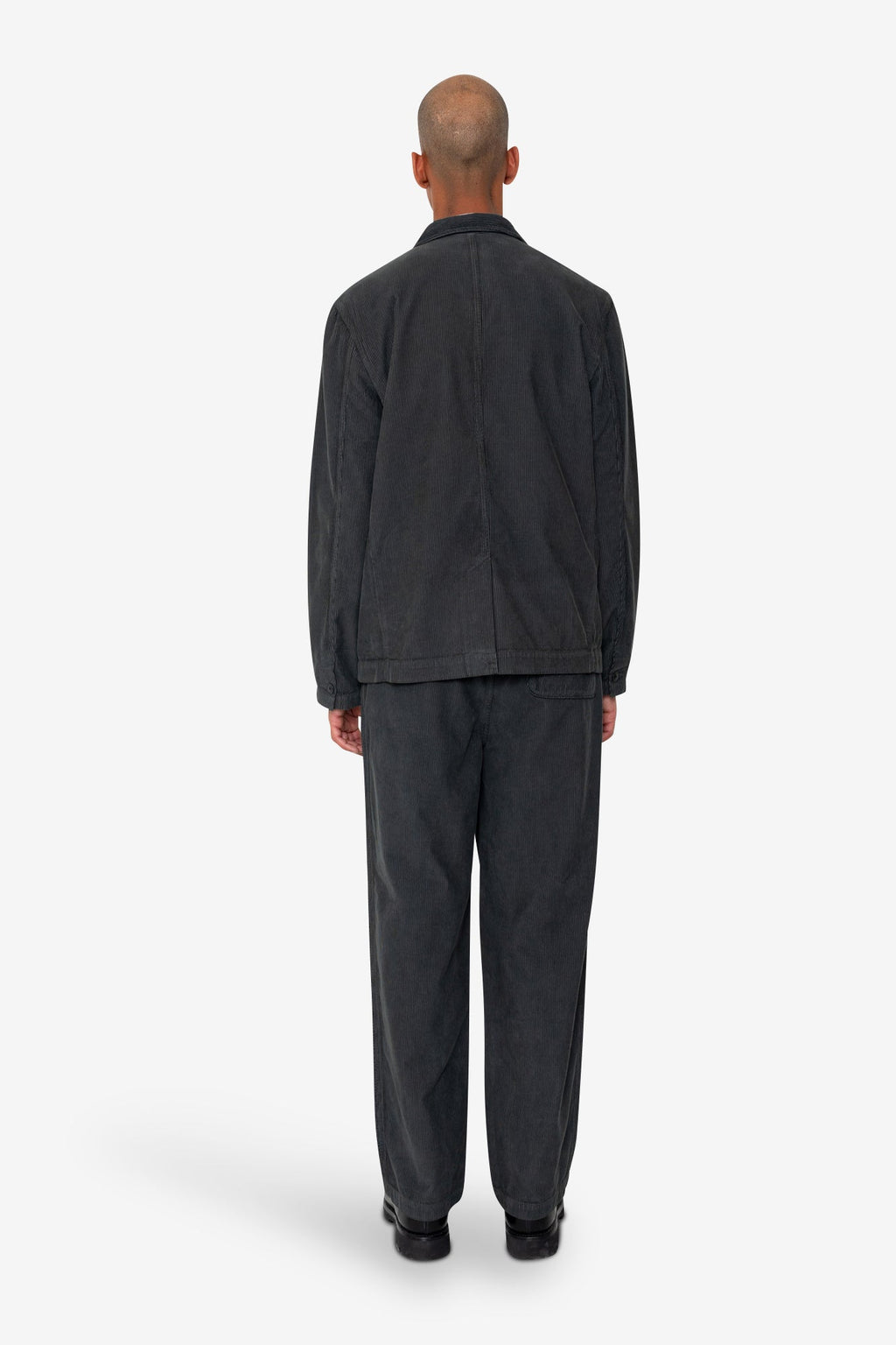Wide Fit Blazer - Smoke Grey Cord