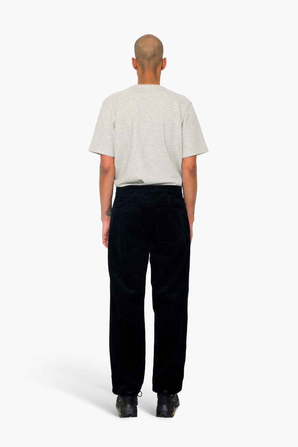 Wide Fit Trouser - Deep Navy Chunky Cord