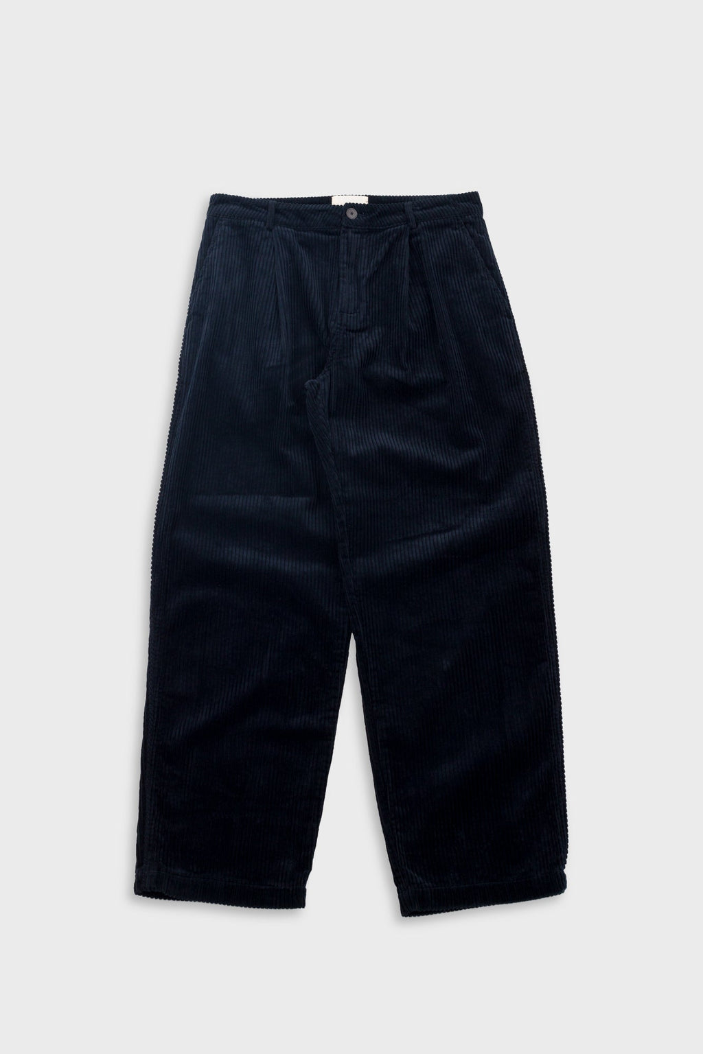 Wide Fit Trouser - Deep Navy Chunky Cord