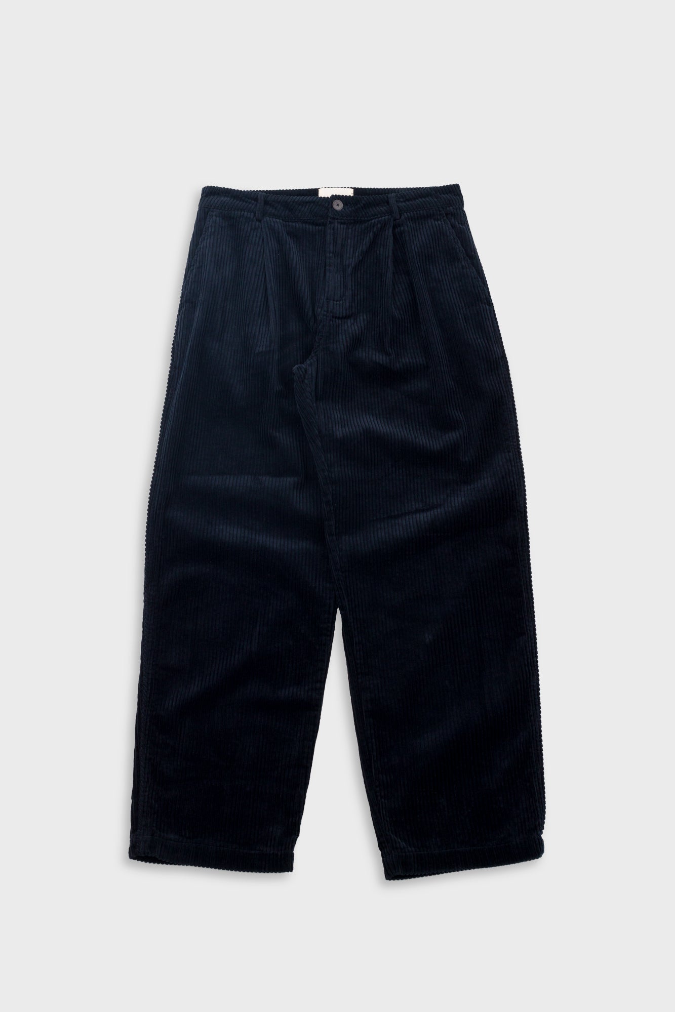 Wide Fit Trouser - Deep Navy Chunky Cord