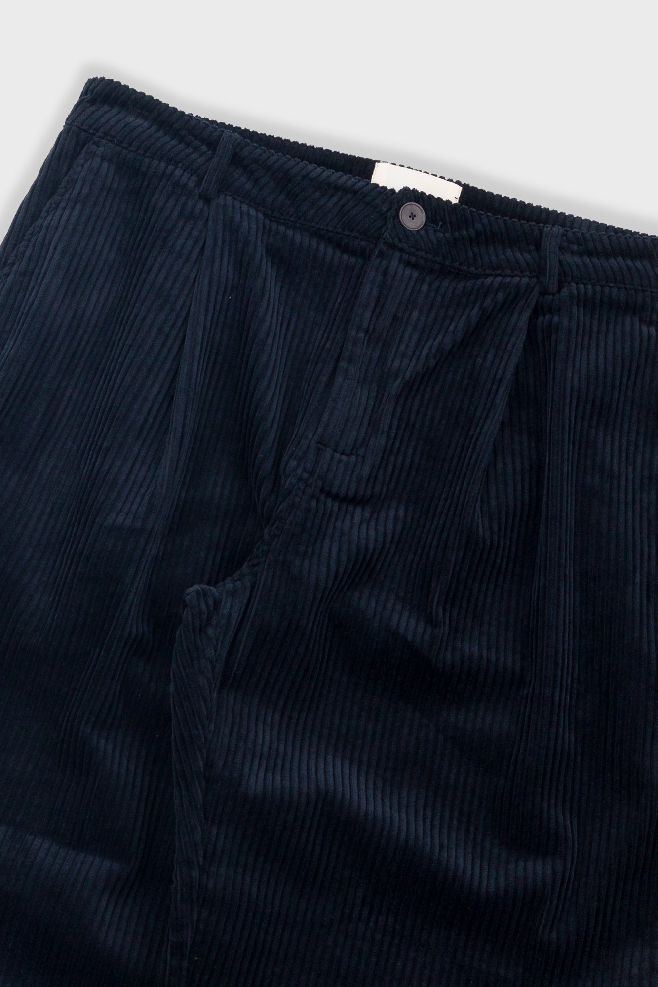 Wide Fit Trouser - Deep Navy Chunky Cord