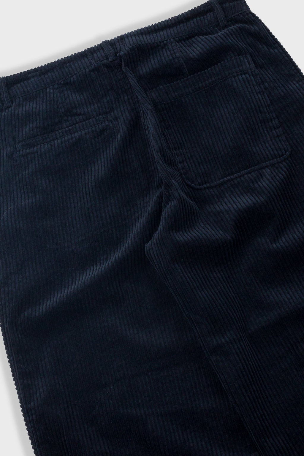 Wide Fit Trouser - Deep Navy Chunky Cord