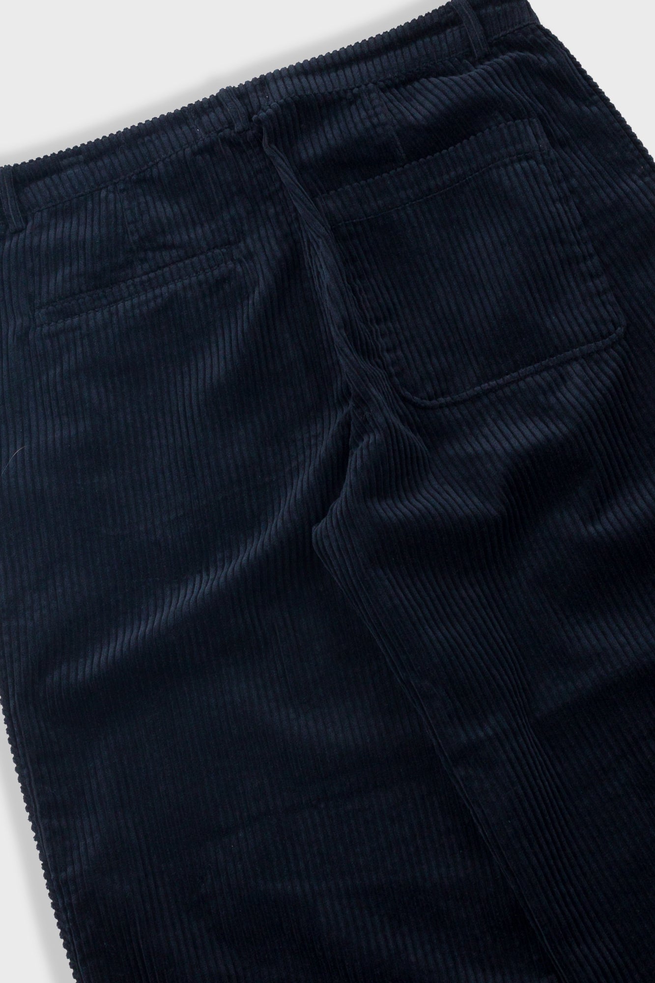 Wide Fit Trouser - Deep Navy Chunky Cord