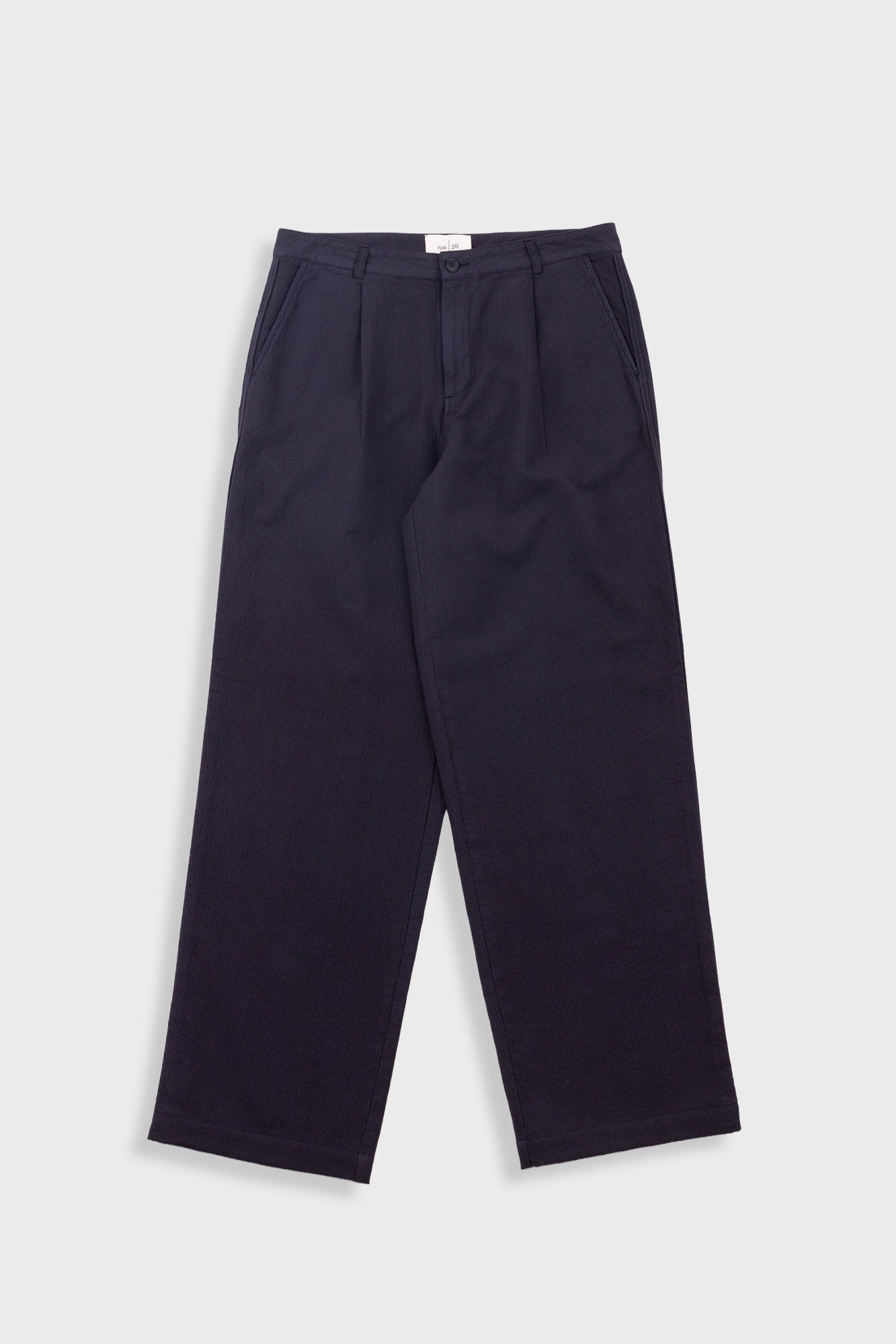 Wide Fit Trouser - Soft Black Topstitch