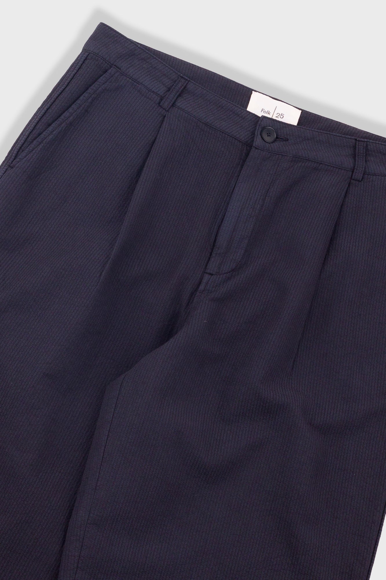 Wide Fit Trouser - Soft Black Topstitch