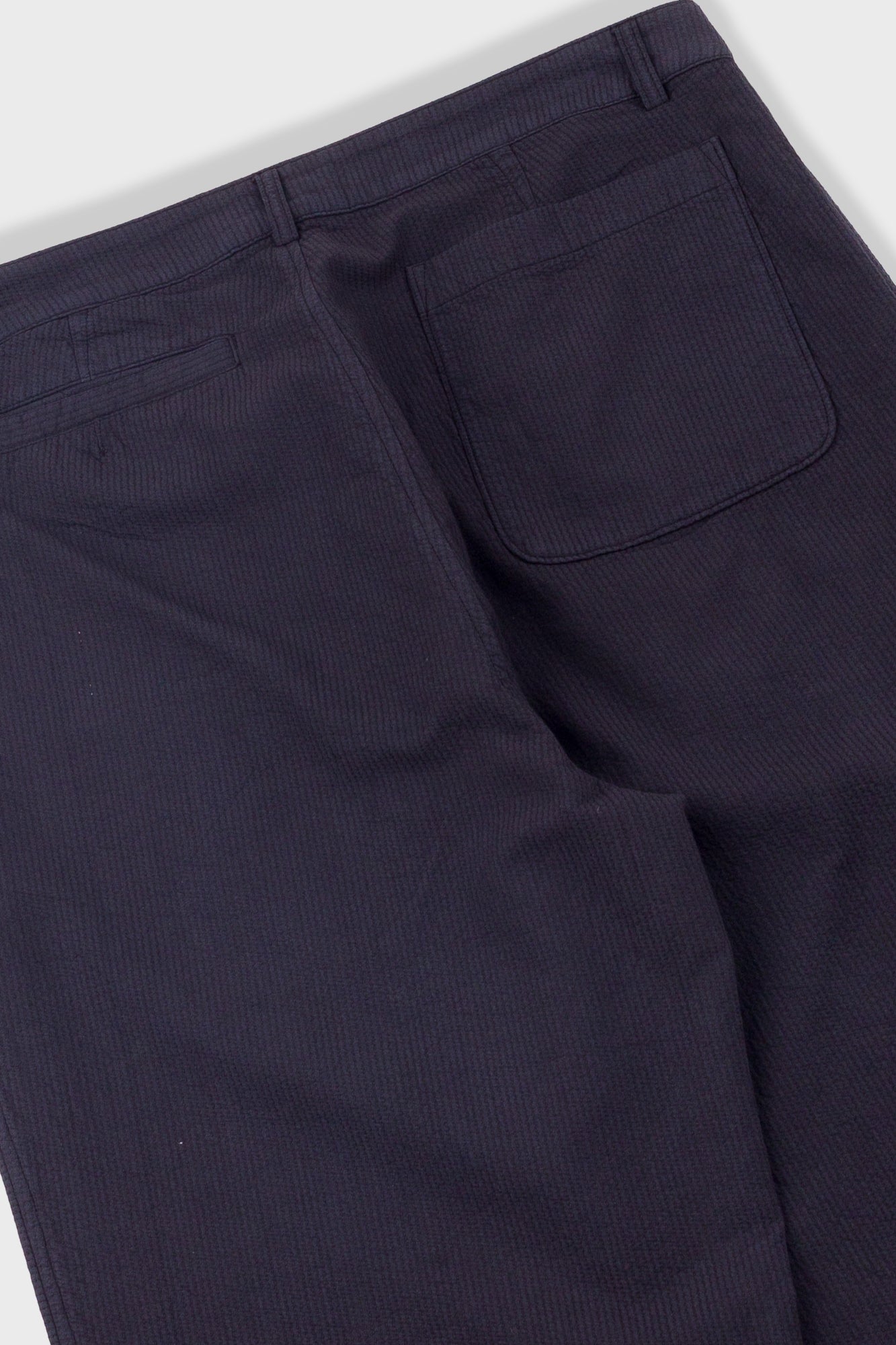 Wide Fit Trouser - Soft Black Topstitch