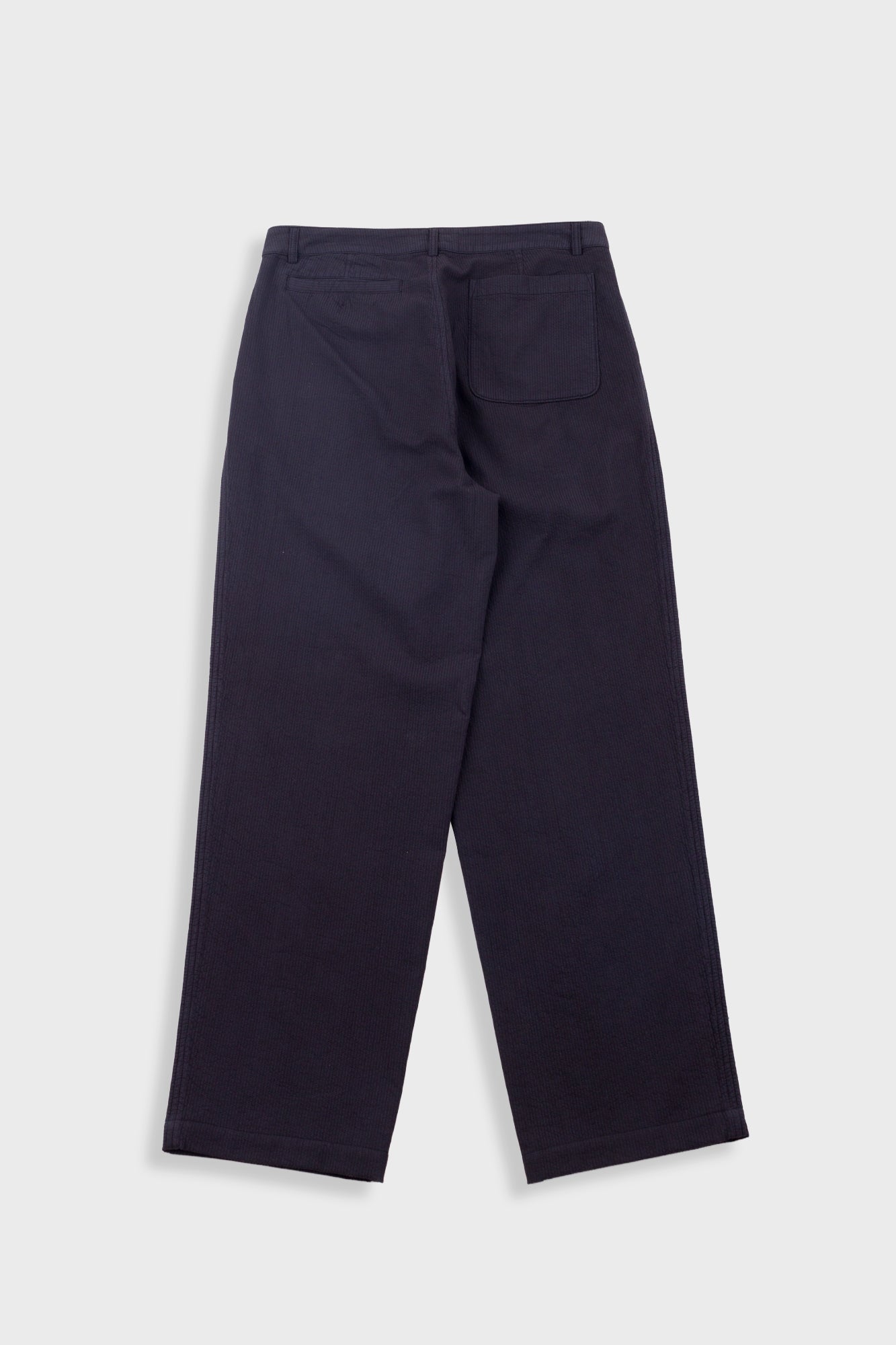 Wide Fit Trouser - Soft Black Topstitch