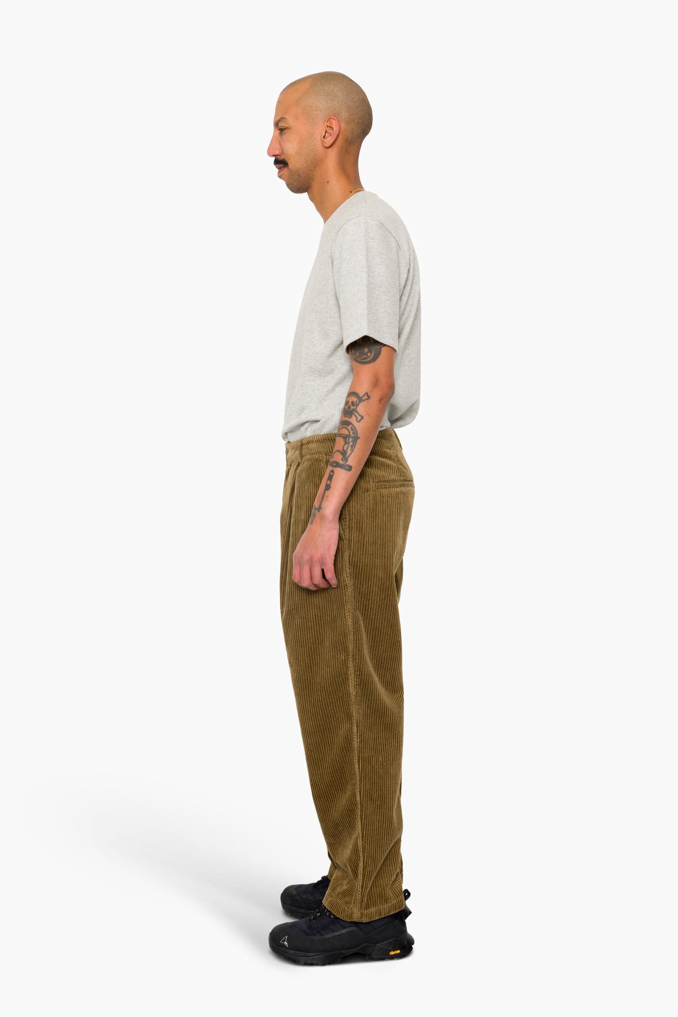 Wide Fit Trouser - Soft Brown Chunky Cord