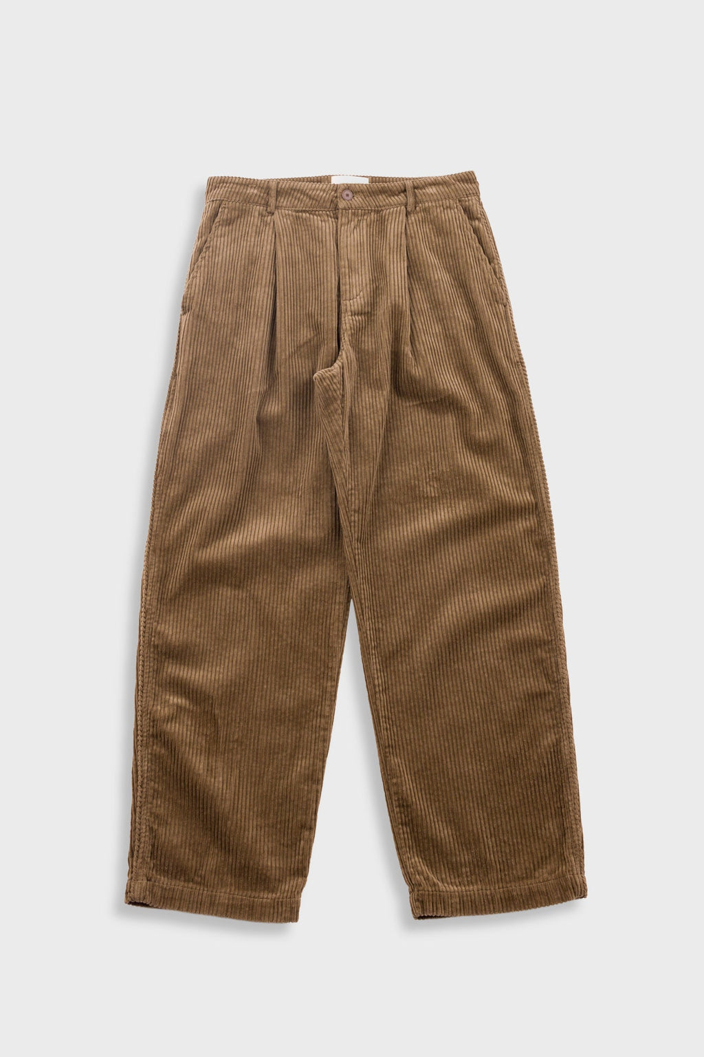 Wide Fit Trouser - Soft Brown Chunky Cord
