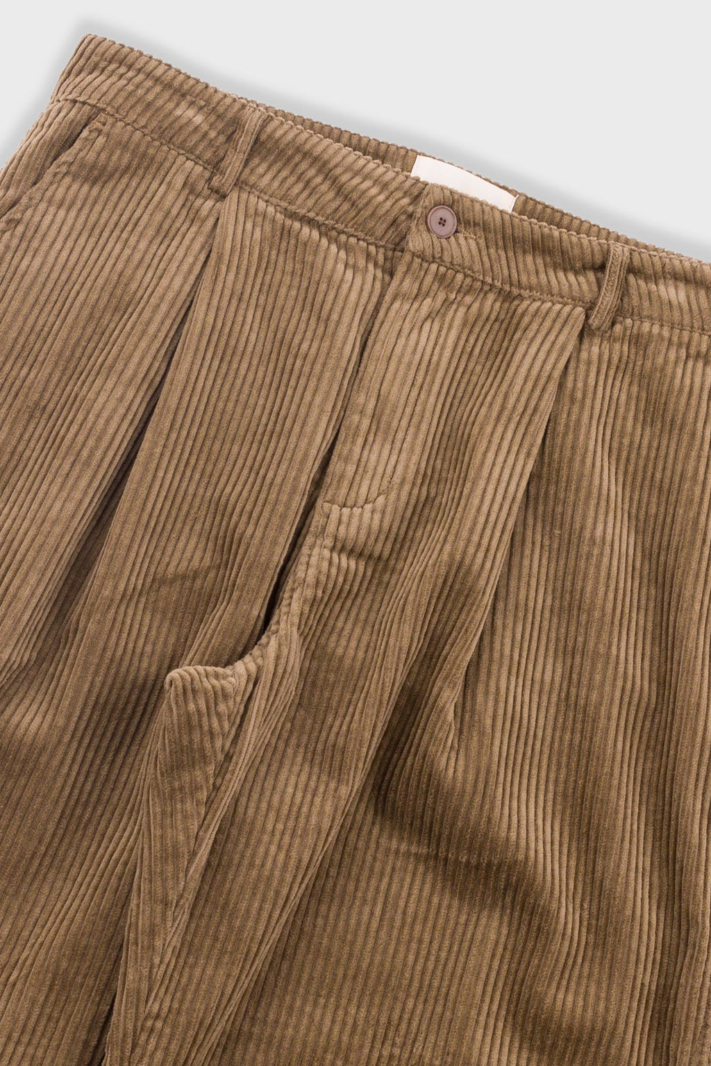 Wide Fit Trouser - Soft Brown Chunky Cord