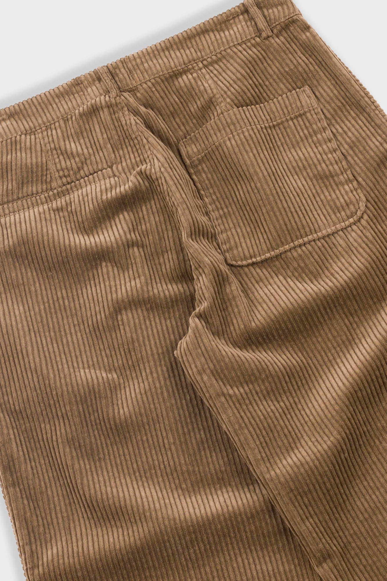 Wide Fit Trouser - Soft Brown Chunky Cord