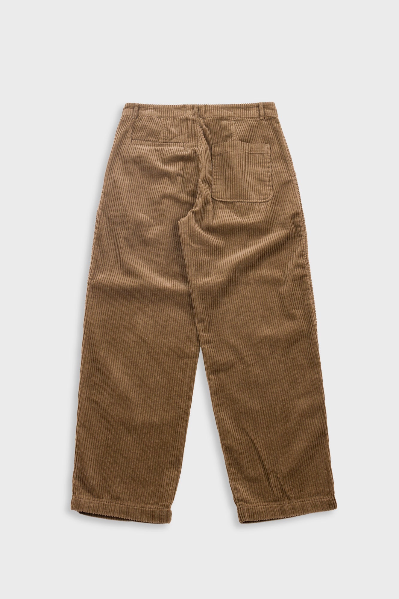Wide Fit Trouser - Soft Brown Chunky Cord