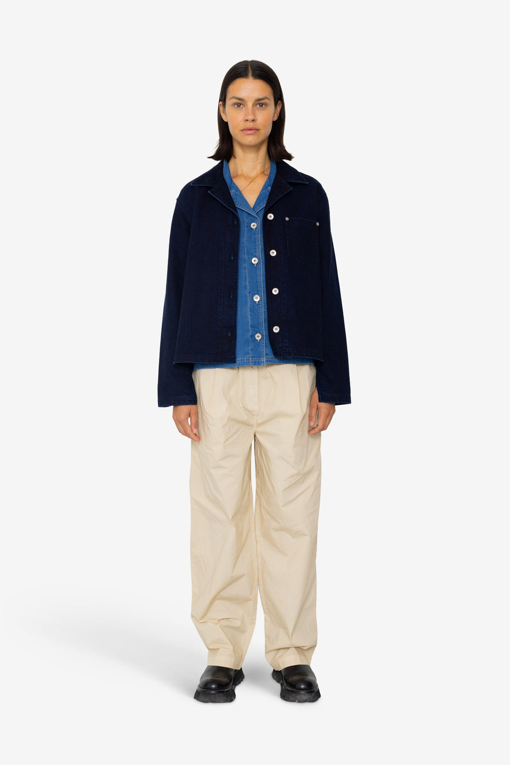 Worker Overshirt - Deep Indigo Slub