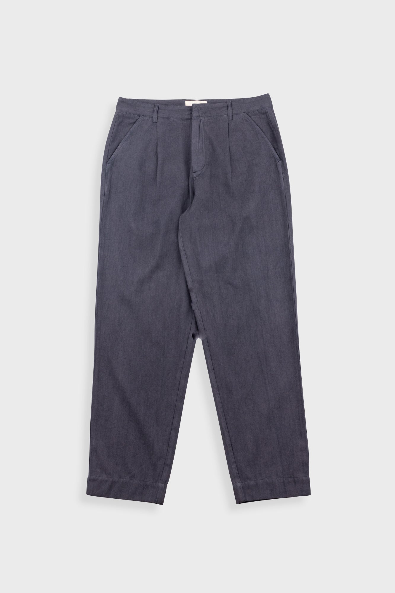 Lunar Suit Trouser - Soft Black Cotton Linen