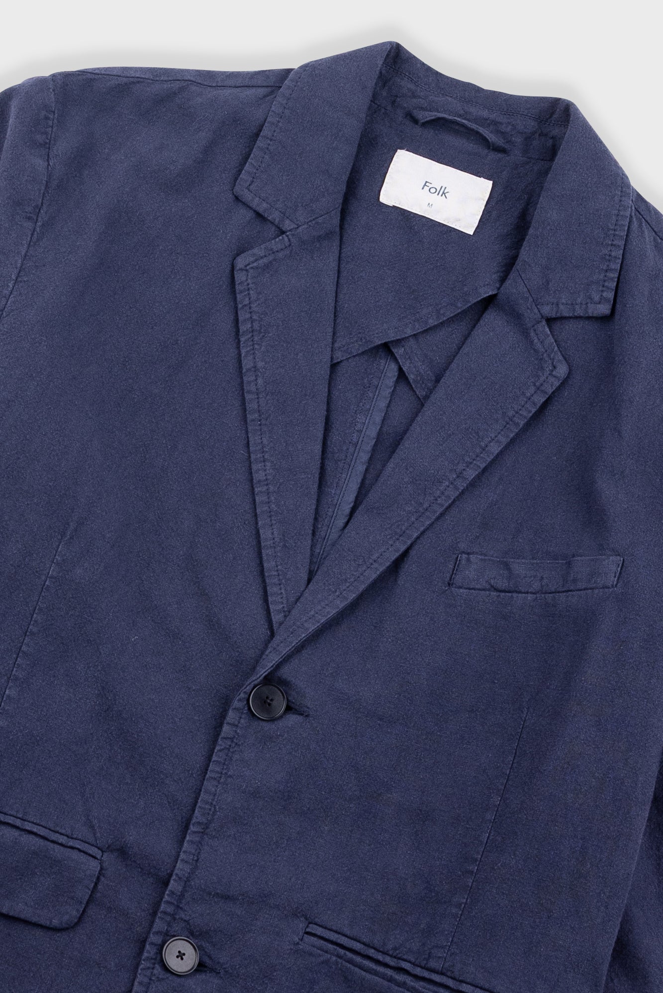 Lunar Blazer - Dark Navy Cotton Linen