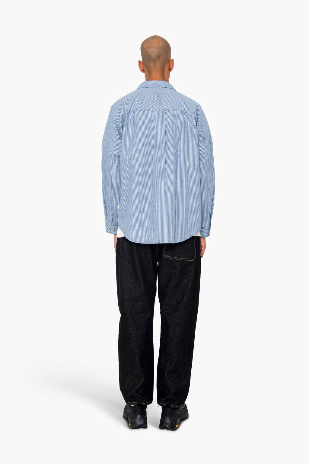 Raglan Shirt - Blue Crinkle Stripe