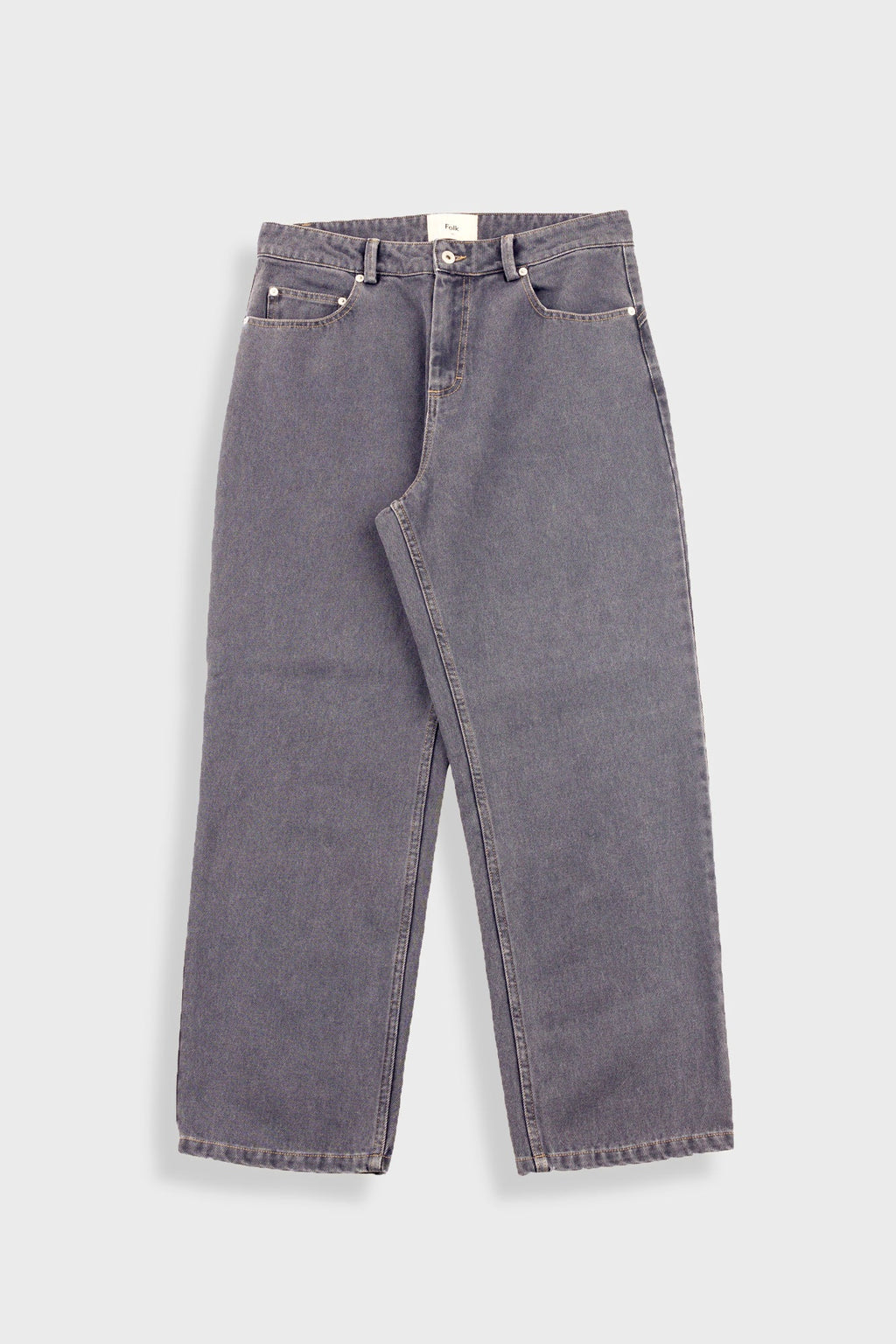 Barrel Leg Trouser - Smoke Grey Denim