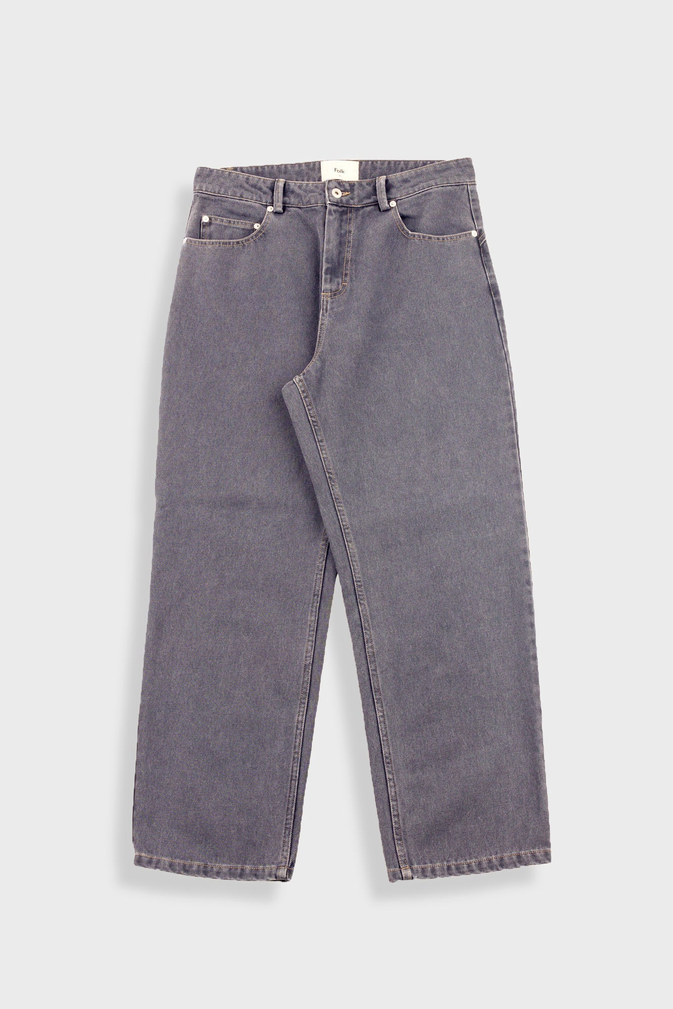 Barrel Leg Trouser - Smoke Grey Denim