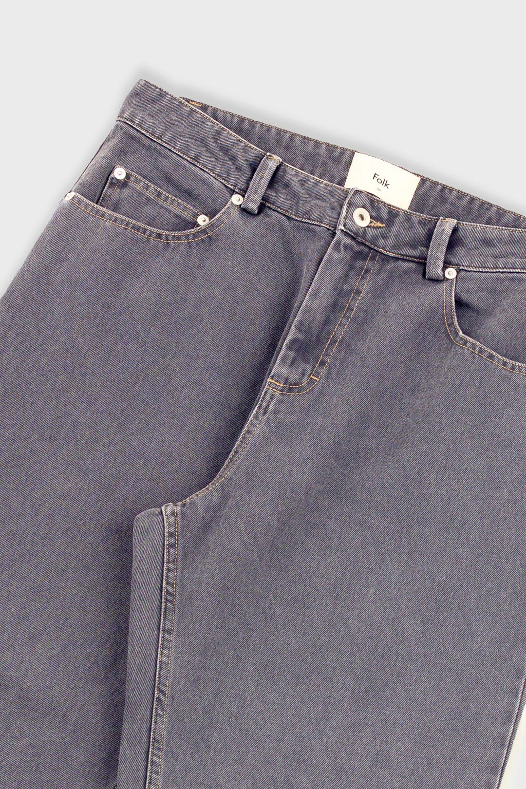 Barrel Leg Trouser - Smoke Grey Denim
