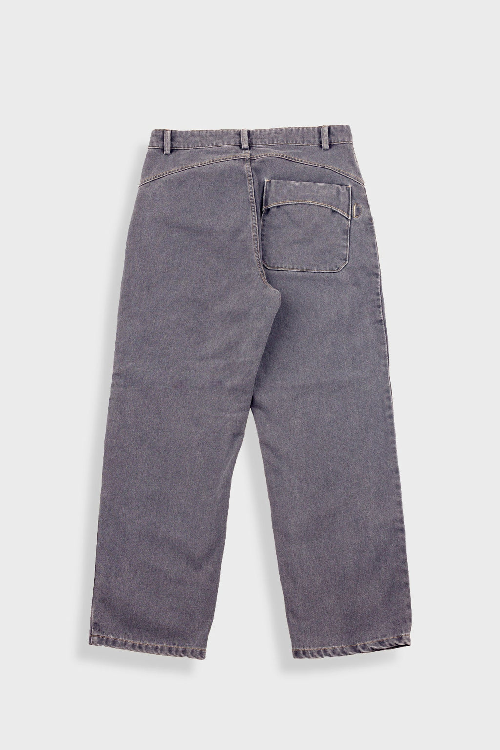 Barrel Leg Trouser - Smoke Grey Denim