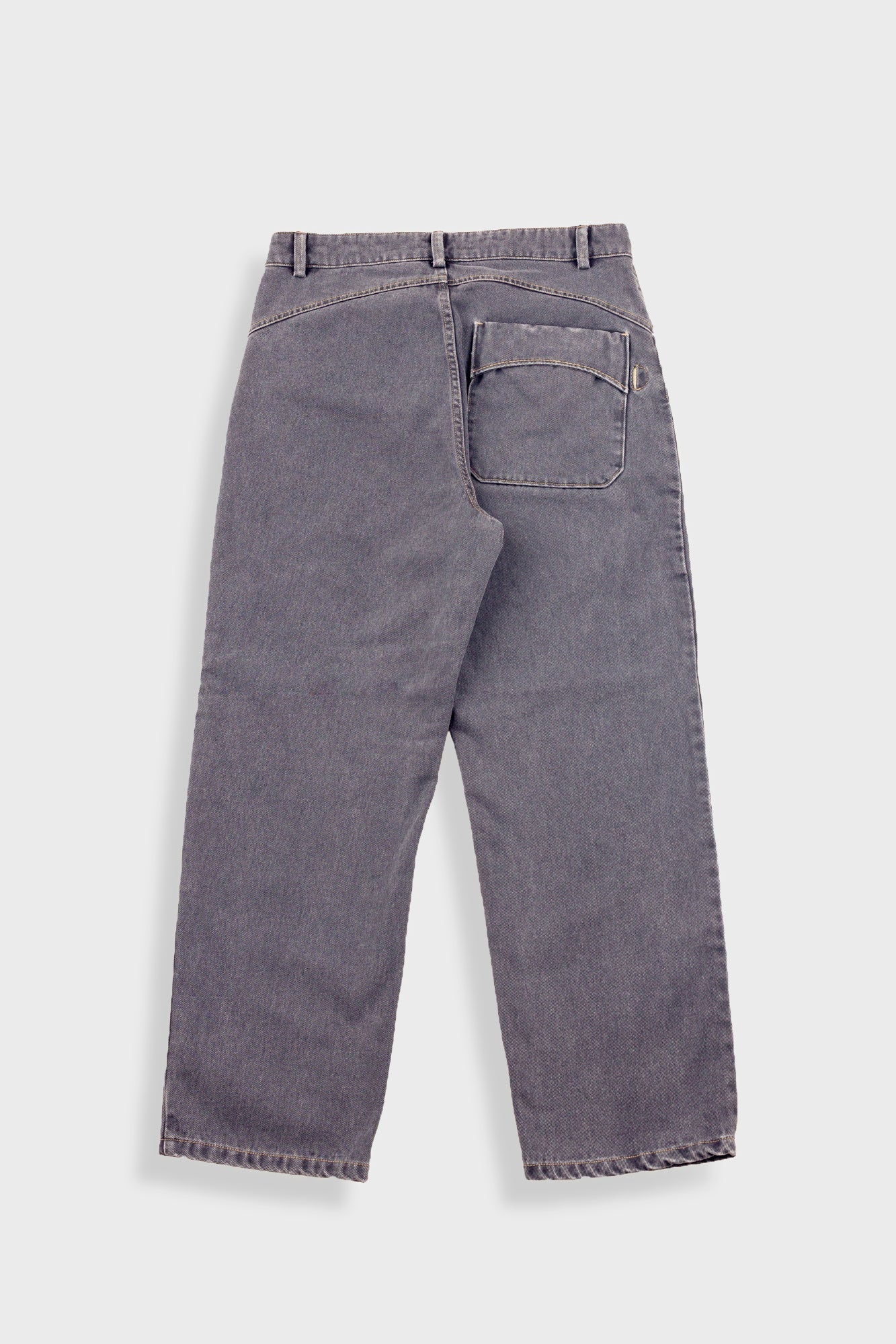 Barrel Leg Trouser - Smoke Grey Denim