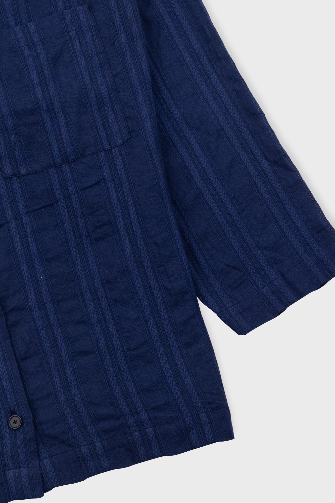 Archive Shirt - Dark Navy Dobby Stripe