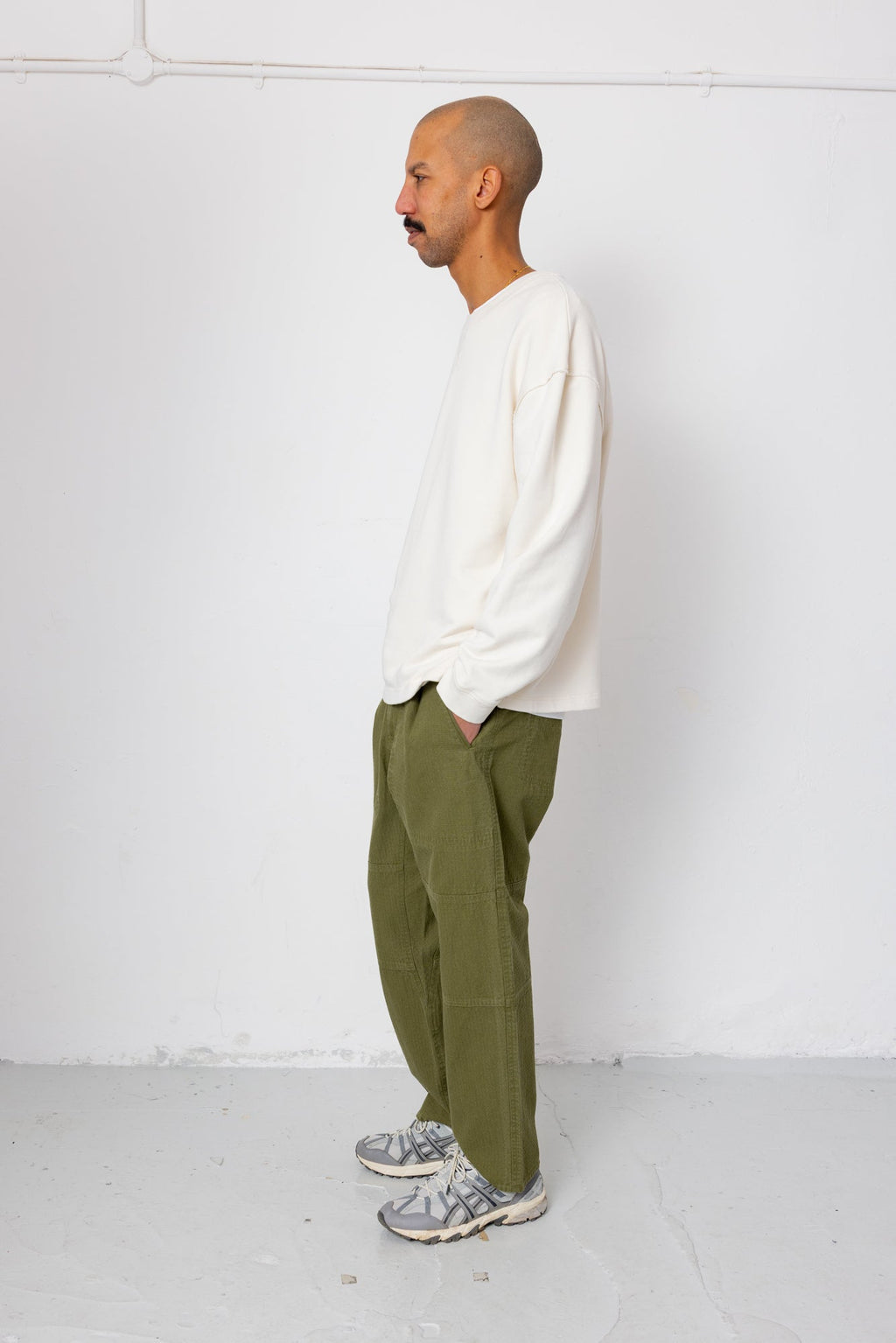 Assembly Utility Trouser - Light Olive Chunky Ripstop