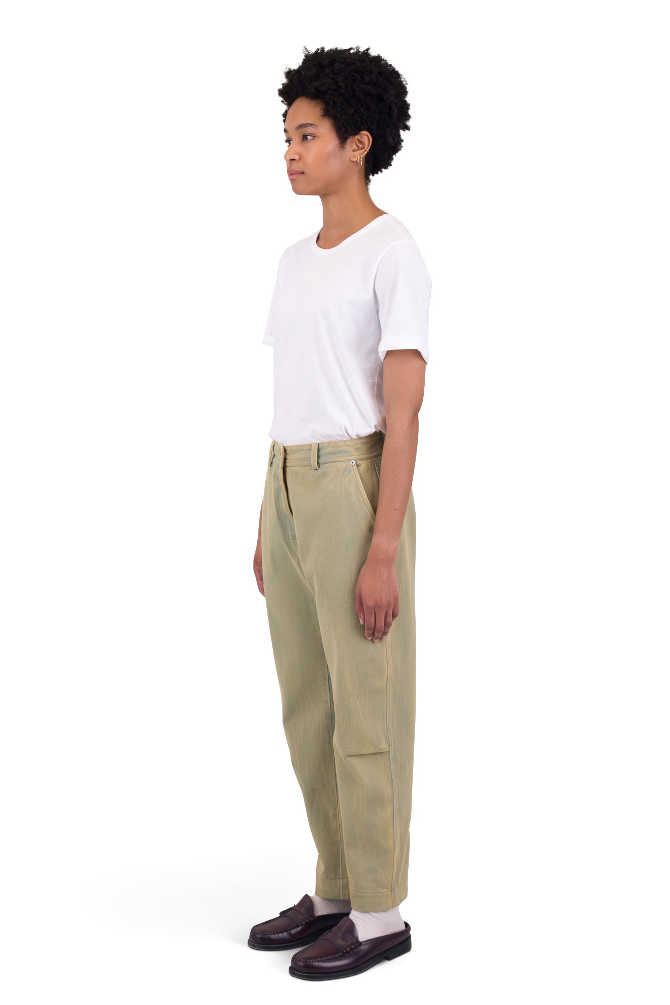 Barrel Trousers - Bleached Denim SS25