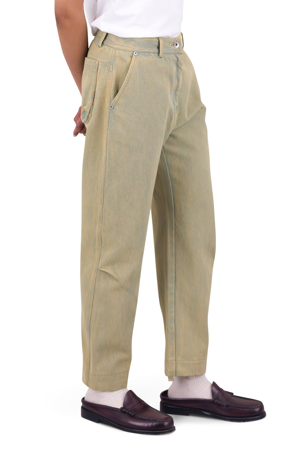 Barrel Trousers - Bleached Denim SS25