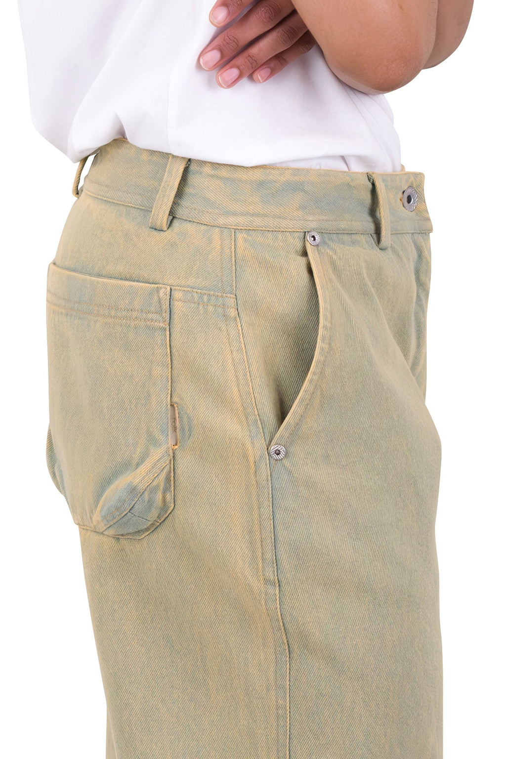 Barrel Trousers - Bleached Denim SS25