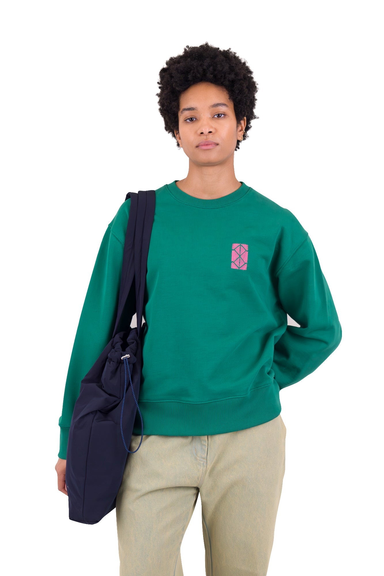 Boxy Sweat - Vintage Green