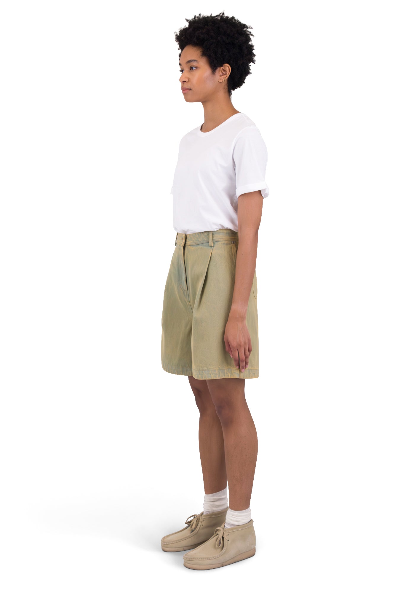 Boyfriend Shorts - Bleached Denim