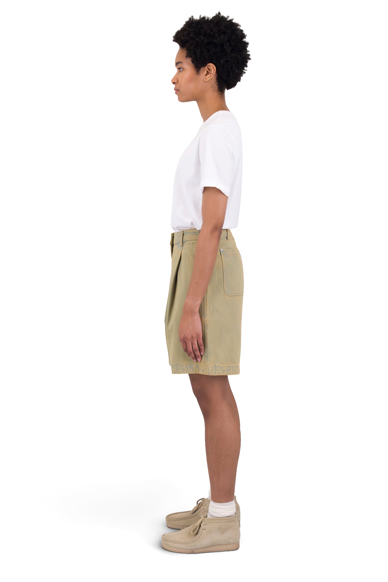 Boyfriend Shorts - Bleached Denim