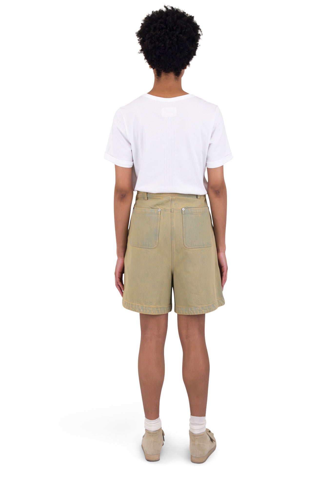 Boyfriend Shorts - Bleached Denim
