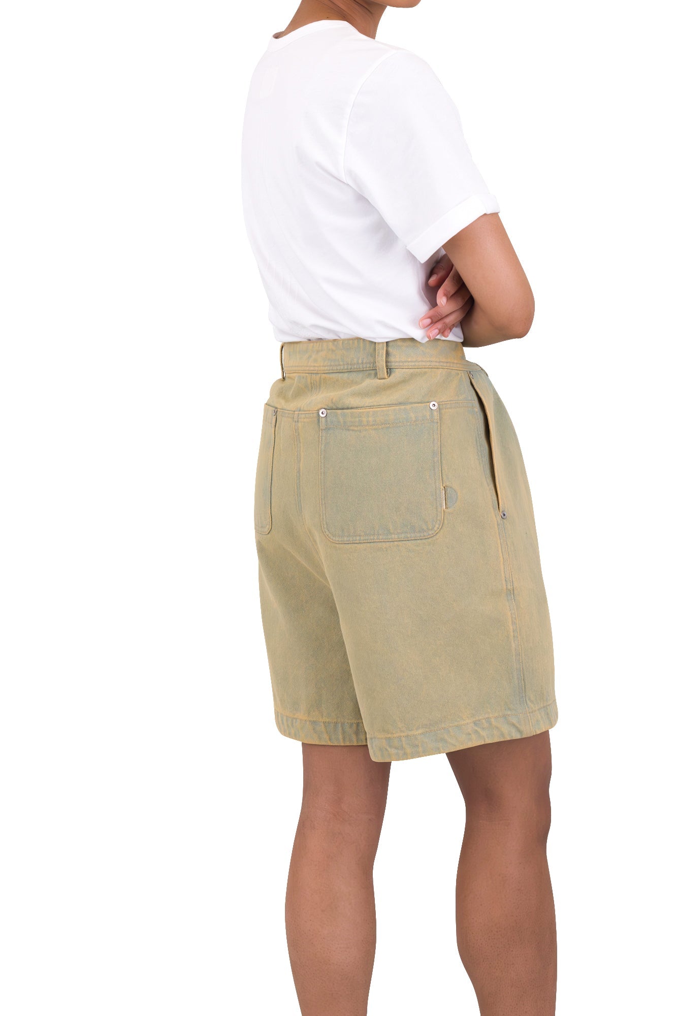 Boyfriend Shorts - Bleached Denim