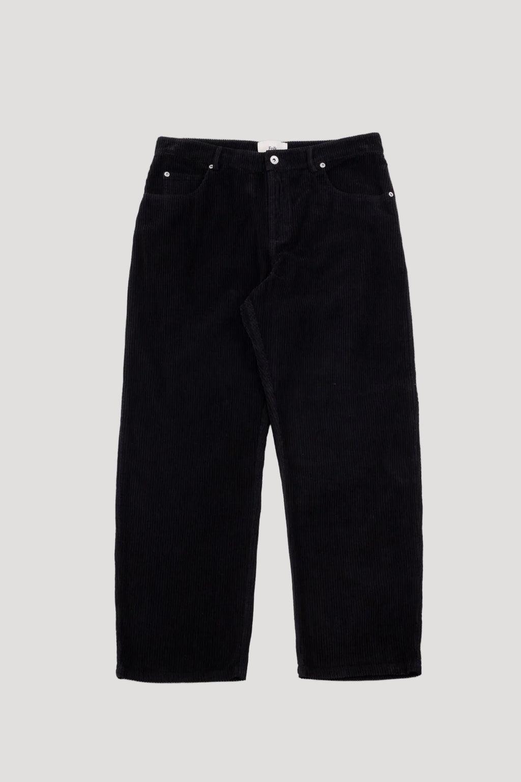Barrel Leg Trouser - Black Heavy Cord